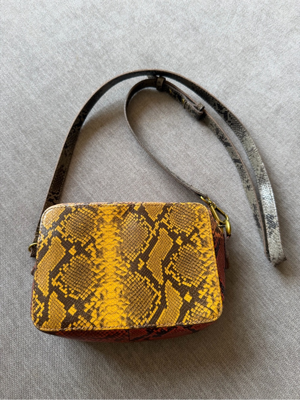 Madewell Snake-Print Crossbody Bag